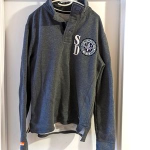 Superdry XL grey athletic fit sweatshirt